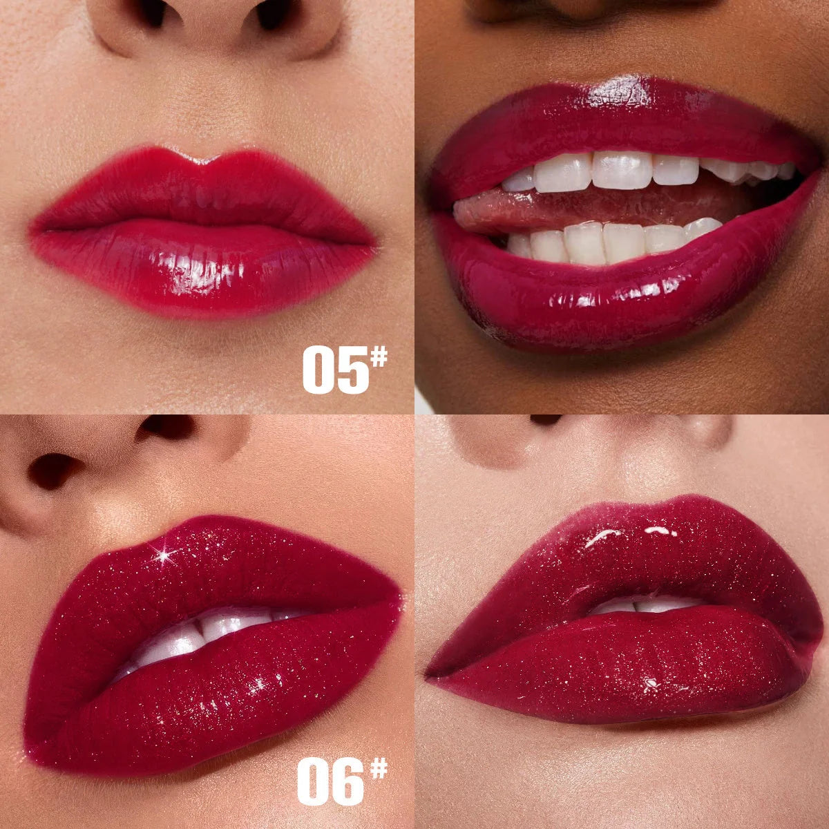 PHOFAY Rose Blooming Hydrating Lip Gloss with rose extract in a sleek tube