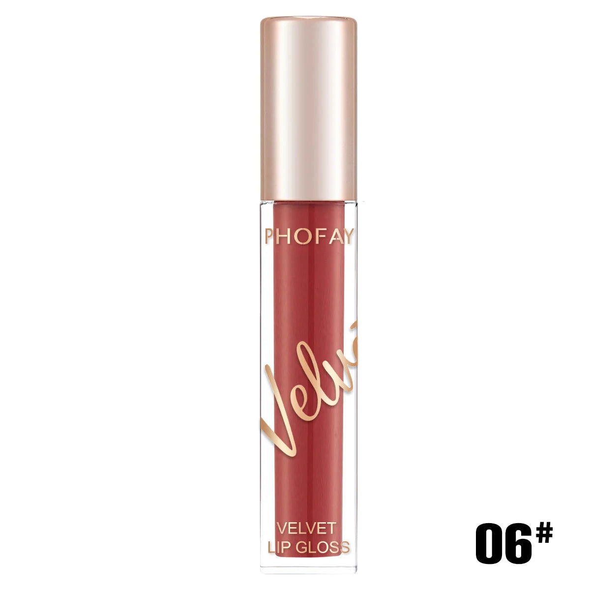 PHOFAY Velvet Lip Gloss in matte finish with precision applicator
