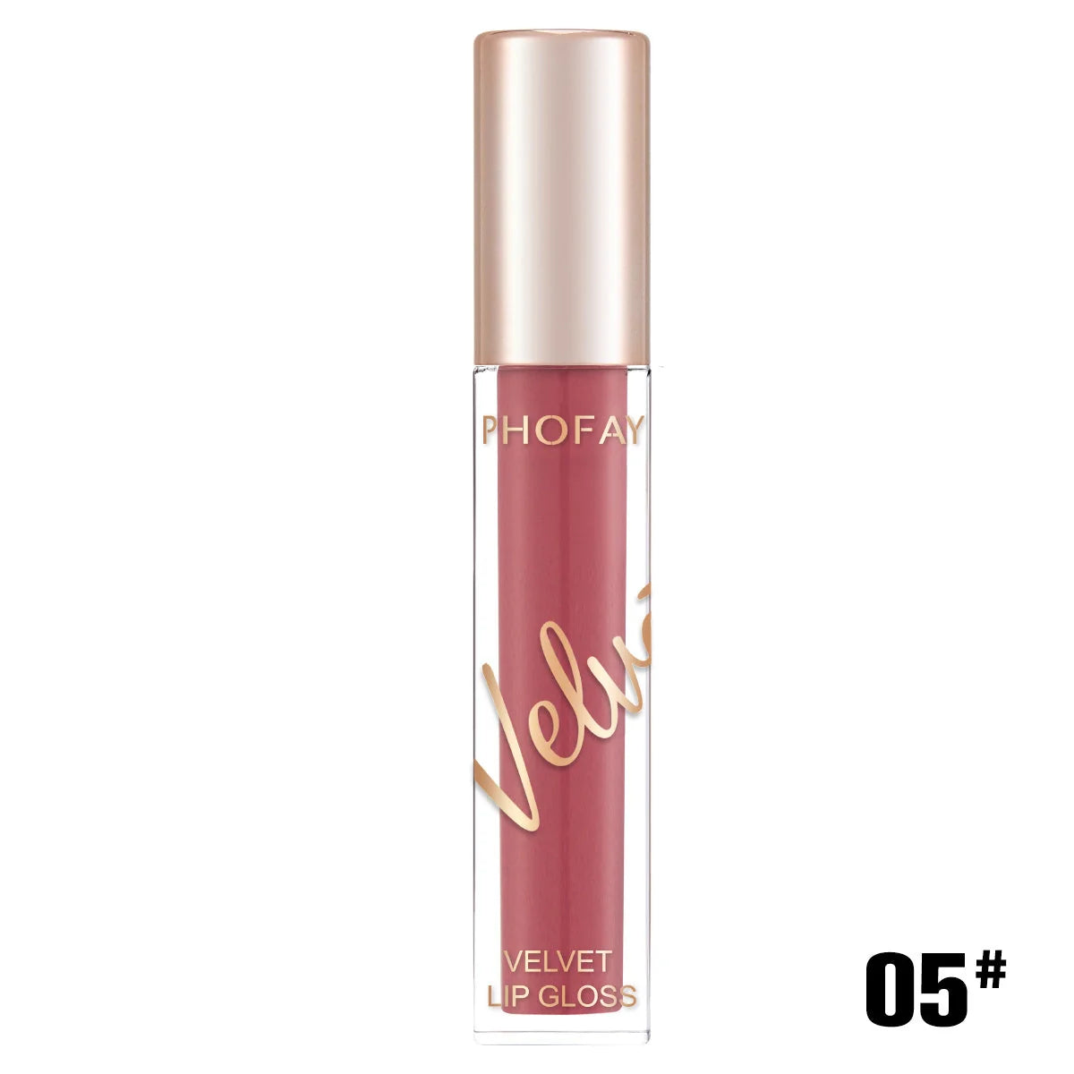 PHOFAY Velvet Lip Gloss in matte finish with precision applicator