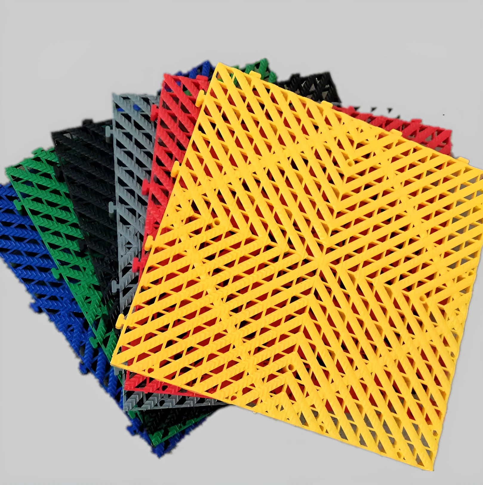 Car wash room plastic Mosaic grille tile 400mm by 400mm reinforced polypropylene