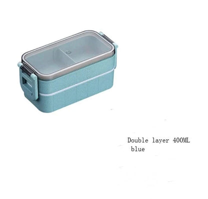 Eco-friendly wheat straw microwave lunch box with flexible lock seal