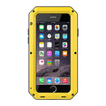 Aluminium alloy anti-drop phone case in black, compatible with iPhone and Samsung Galaxy models