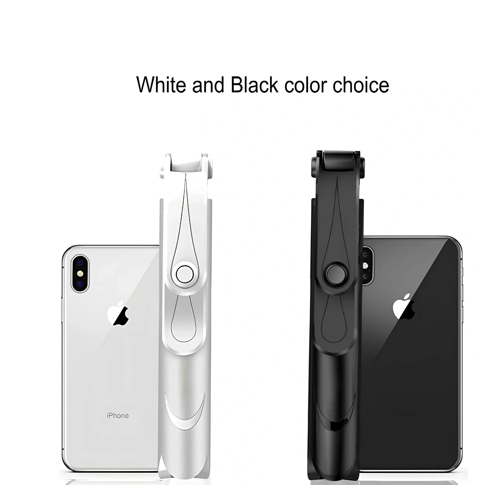 Bluetooth selfie stick with remote control extended to 100cm holding smartphone