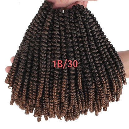 110g chemical fibre hair extensions showing 20.32cm length and colour options