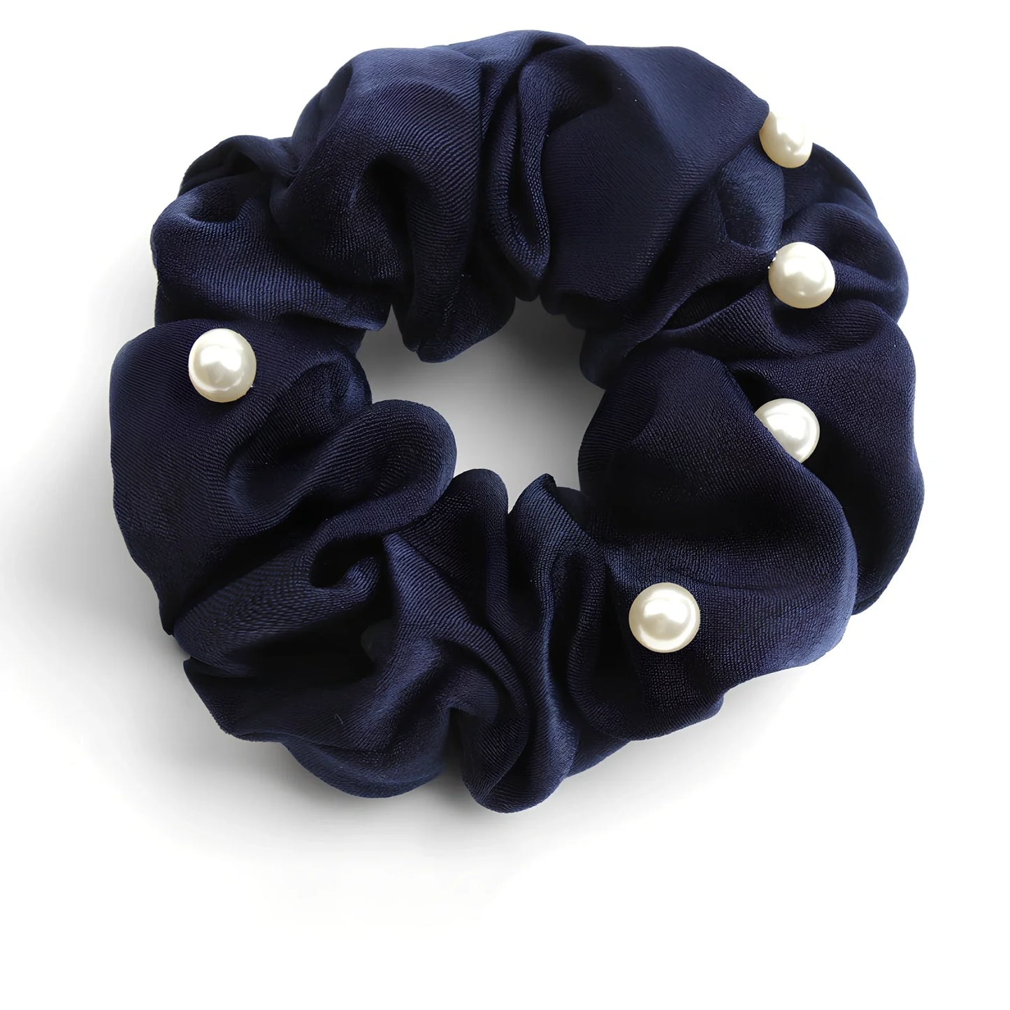 Cotton fabric hair elastic with 2.5cm width and 8cm diameter in assorted colours