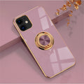 TPU phone case for iPhone in milk tea colour showing back cover design with large camera hole cutout.