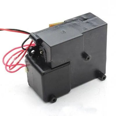 Black plastic smoke box electronic accessory for model tanks with 12V DC operation