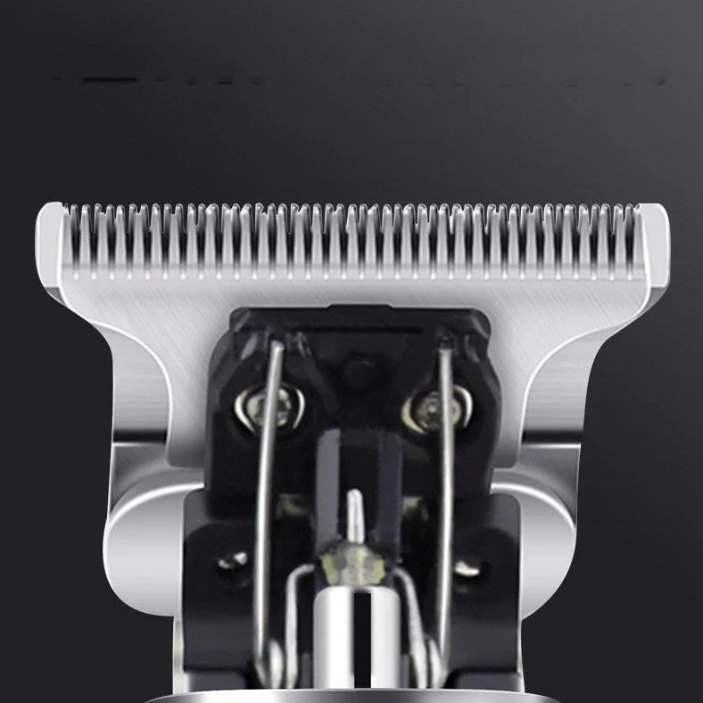 X7 hair clipper in gold colour showing size 10 blades and dual-mode power options