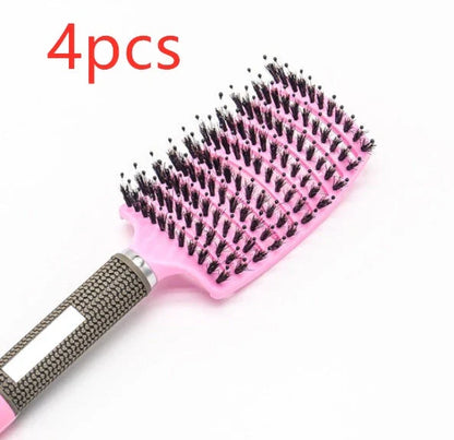 Ultra-Soft Detangling Hair Brush with Scalp Massage - Premium Bristles and Nylon for Effortless Tangle-Free Hair