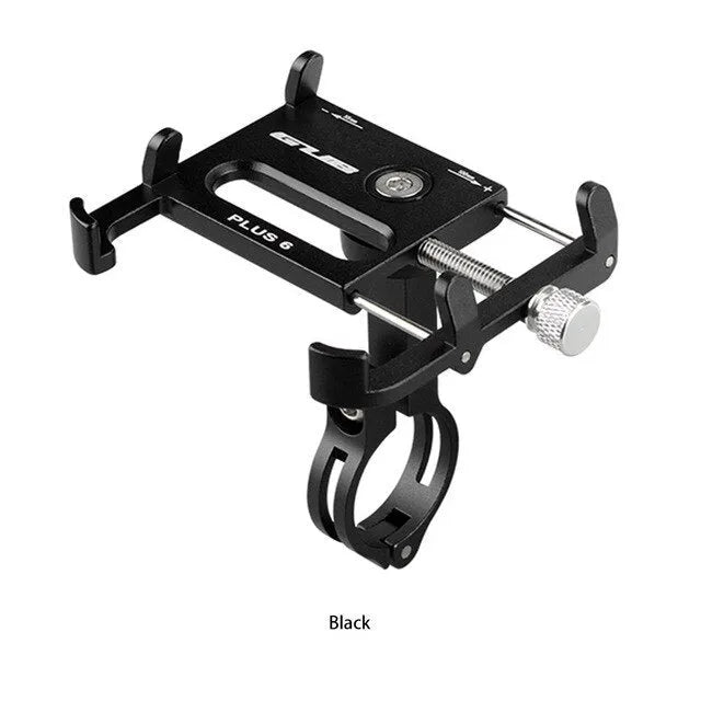 GUB Plus motorcycle and bicycle phone holder with rotating mount in black, red, titanium or rose gold