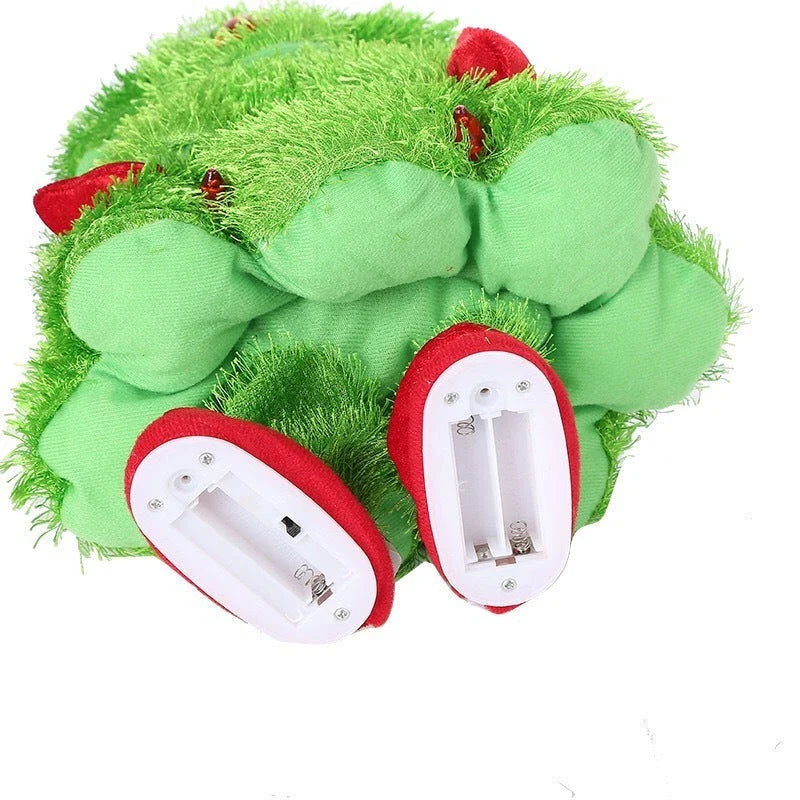 Green Wisted Wiggle Hip Christmas Tree Musical Plush Toy for kids