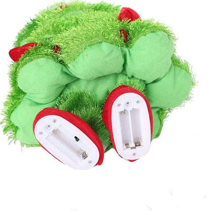 Green Wisted Wiggle Hip Christmas Tree Musical Plush Toy for kids