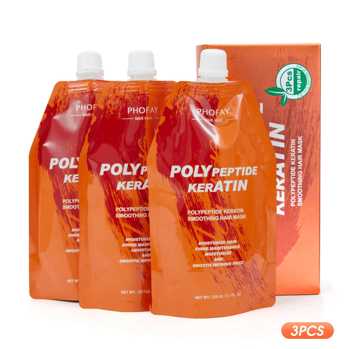 PHOFAY POLY KERATIN BURNT HAIR RESTORATION CREAM for damaged hair repair