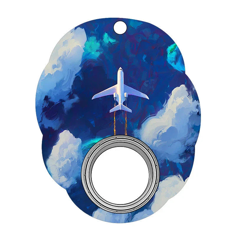 Original Puzzle Gyro Fidget Spinner Keychain for stress relief and focus improvement