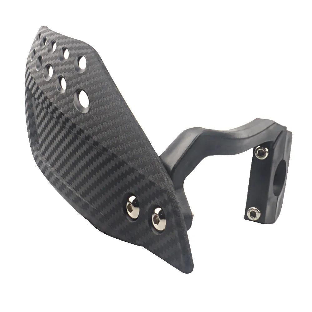 Motorcycle windshield guard ABS plastic hand protectors left and right for 7/8 inch handlebar black colour with screw accessories