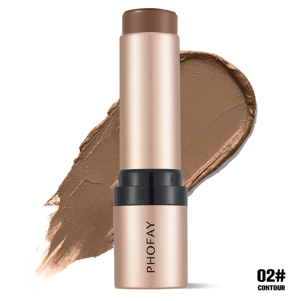 PHOFAY Shaping Contour Stick with removable brush for precise makeup application