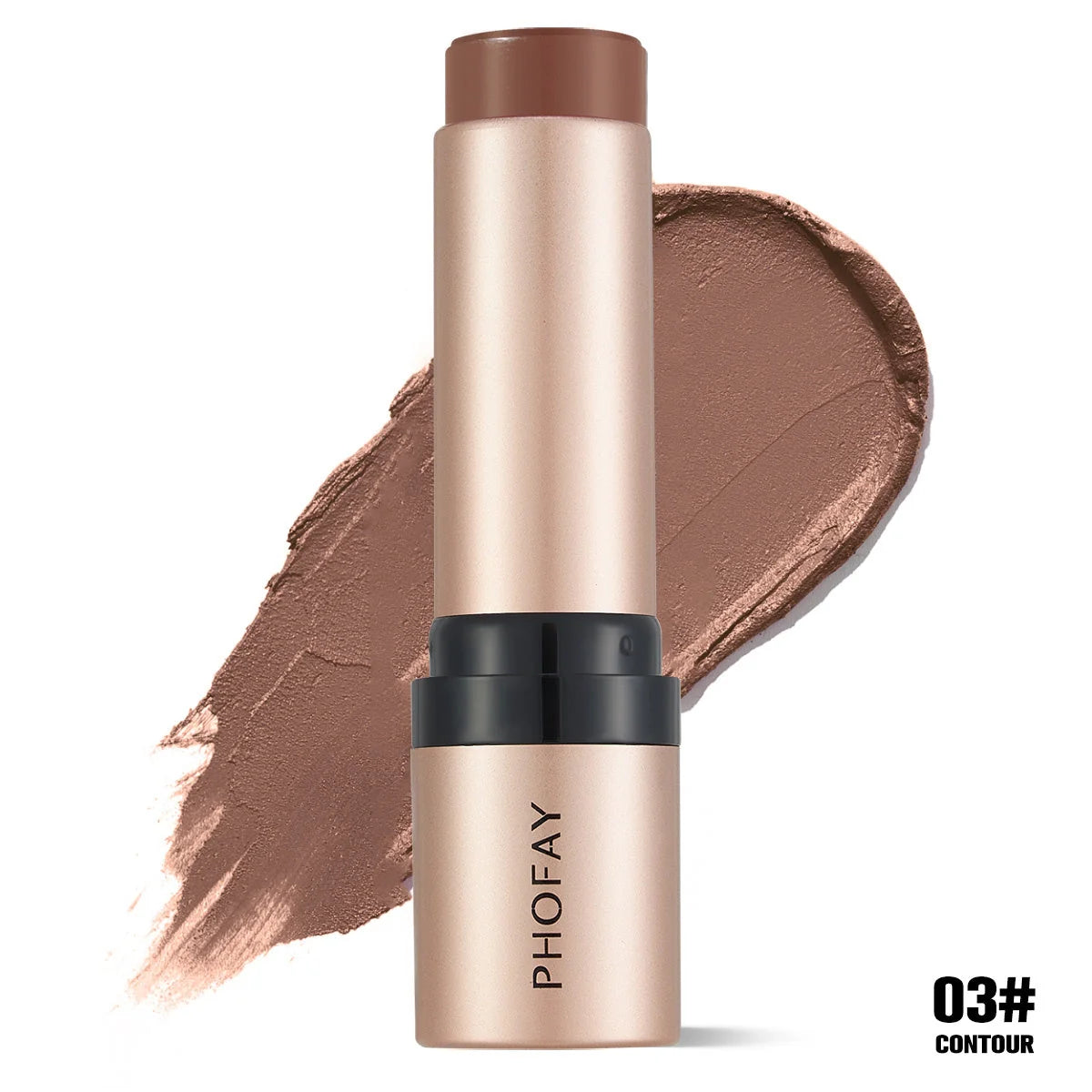 PHOFAY Shaping Contour Stick with removable brush for precise makeup application