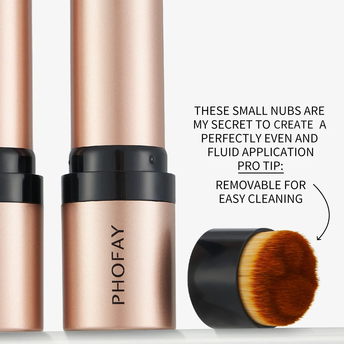PHOFAY Shaping Contour Stick with removable brush for precise makeup application