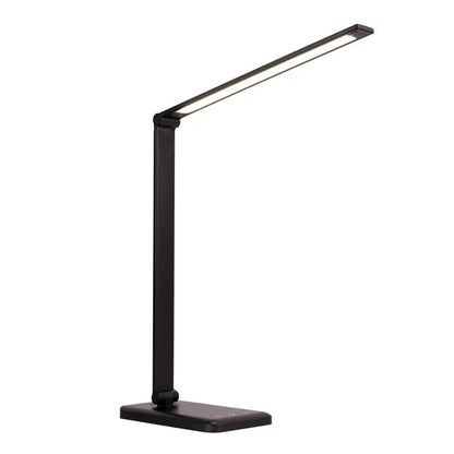 Wireless charging LED desk lamp with adjustable lighting and auto timer function