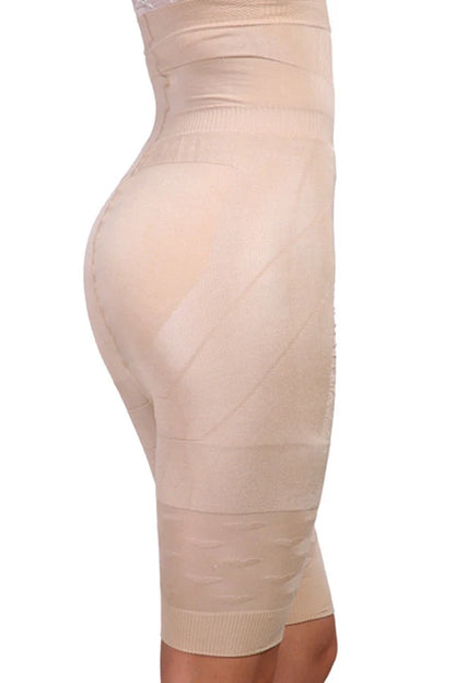 Women's seamless high waist shapewear short for tummy control in nude and black