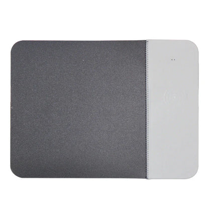 Wireless charger rubber mouse pad in black, blue, grey, and rose gold