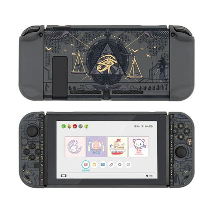 Mysterious Egypt themed protective shell for Nintendo Switch with back grip