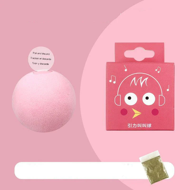 Interactive Pet Gravity Voice Ball with lifelike animal sounds for cats