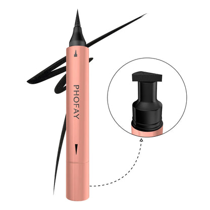 PHOFAY Double Head Seal Liquid Eyeliner with stamp pen for precise makeup application