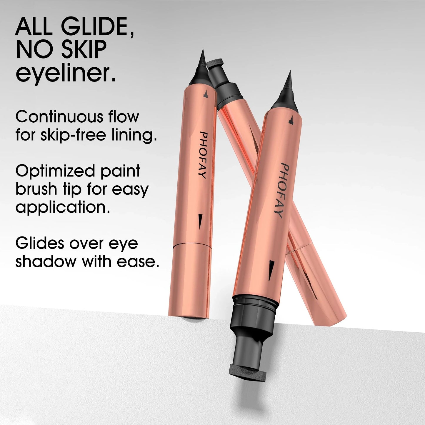 PHOFAY Double Head Seal Liquid Eyeliner with stamp pen for precise makeup application