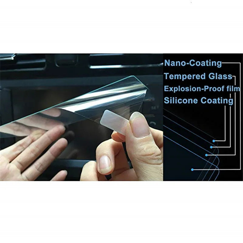 Dashboard Screen Protector for Tesla Model X and Model S 13 Inch 283.6x103.2mm Straight Edge Nano-Layer Fingerprint Oil Layer Oleophobic High Transparency 4 Hours Tempering Touch Responsive Explosion-Proof Crack Special Colloid