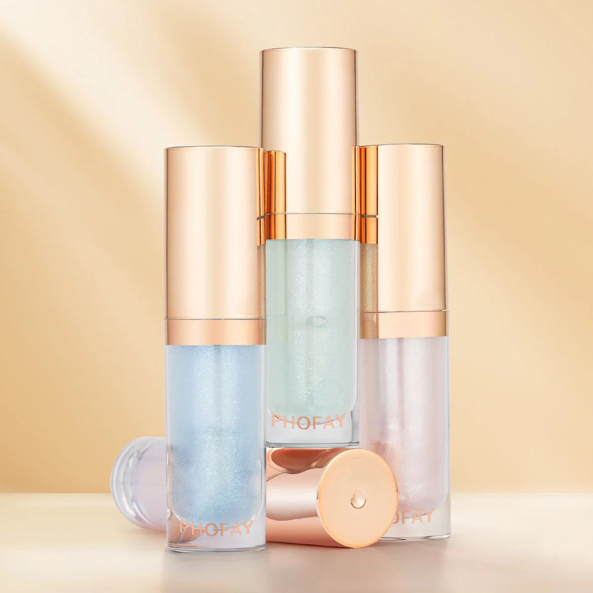 PHOFAY Moisturizing Warm Lip Oil with applicator for easy application