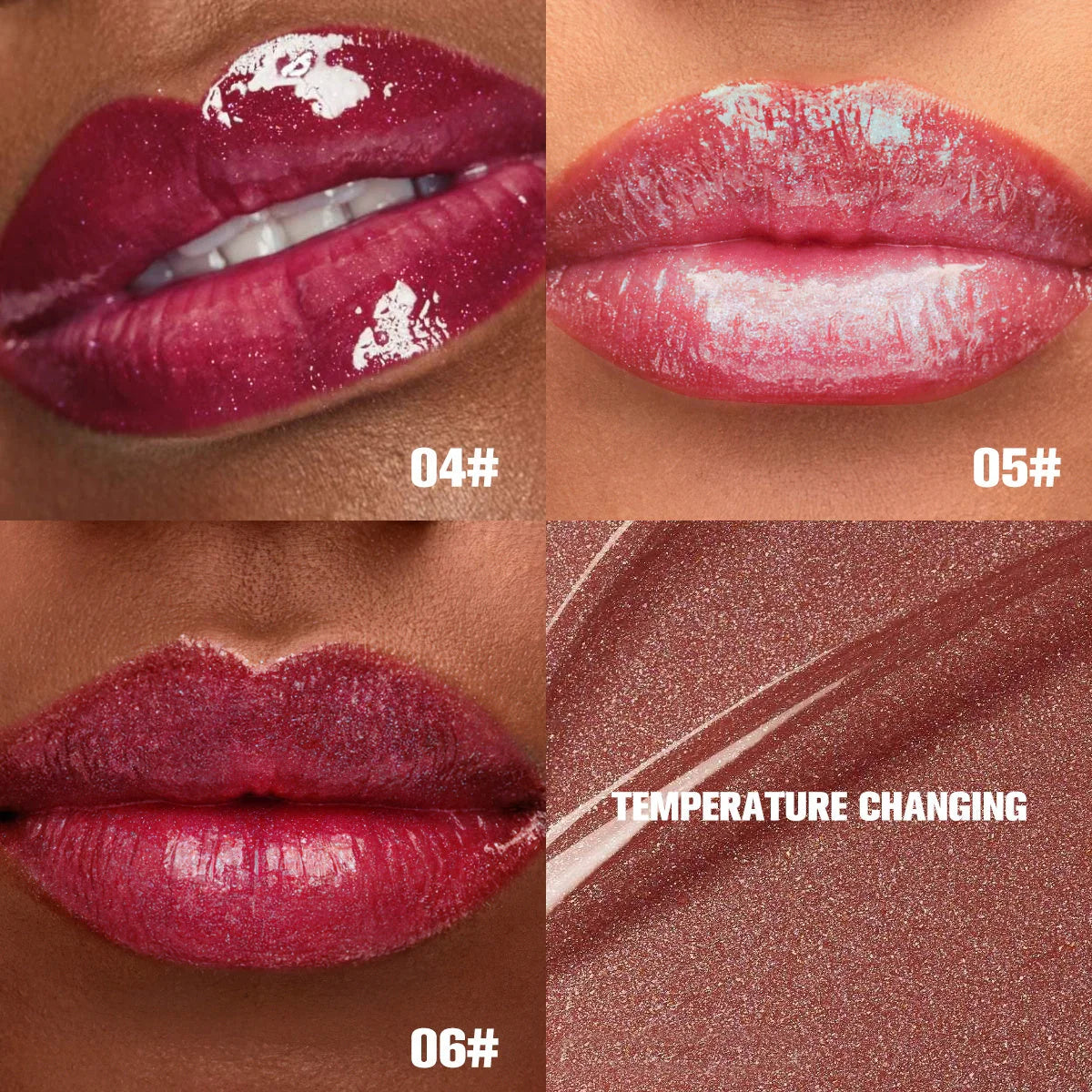 PHOFAY Moisturizing Warm Lip Oil with applicator for easy application