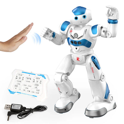 Smart Dancing Robot Toy with Remote Control, Gesture-Controlled Movement, Singing Capability, and Synchronized LED Lights