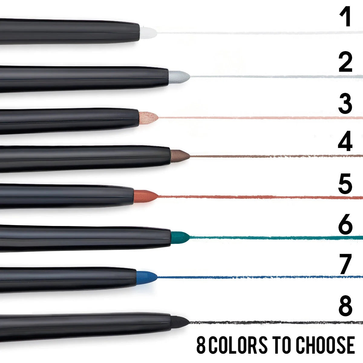 PHOFAY Waterproof Colourful Eyeliner in vibrant colours, perfect for long-lasting, smudge-proof looks.