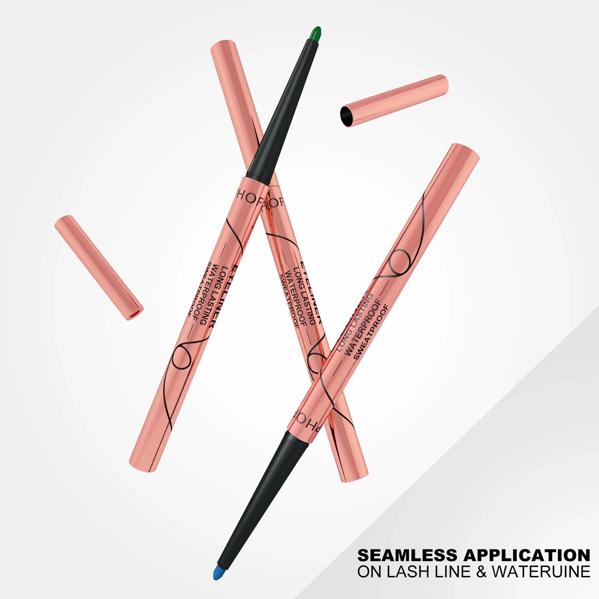 PHOFAY Waterproof Colorful Eyeliner Set with 8 vibrant shades for long-lasting, smudge-proof wear