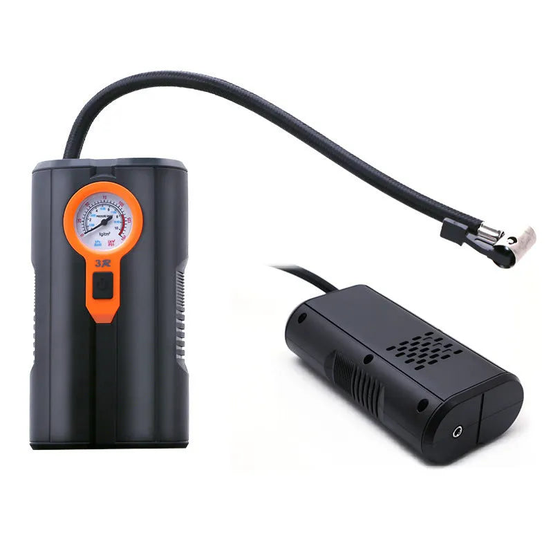 Car portable wireless digital display inflatable air pump with integrated pump and ABS metal body