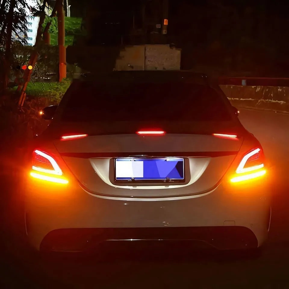 Car LED turn signal streamer tail wing lighting accessory in 1.2m or 1.3m lengths with multiple lighting style options