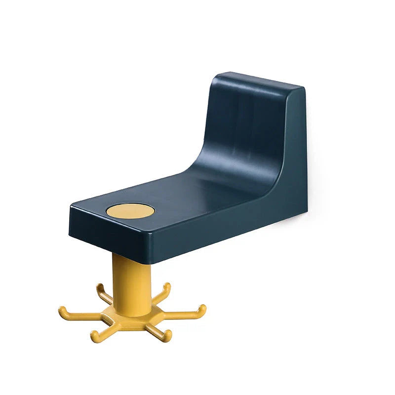 Adjustable pan and utensil rack with telescopic design, rubber lining, and 360-degree rotation for efficient kitchen storage and organization