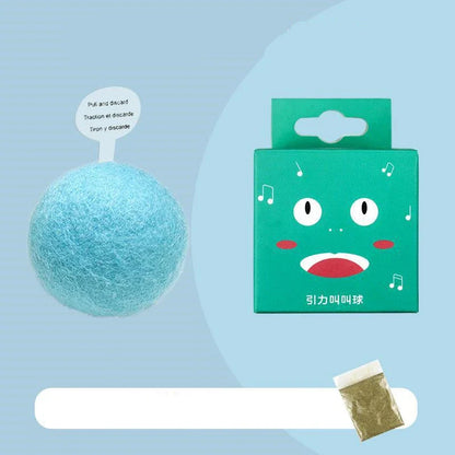 Interactive Pet Gravity Voice Ball with lifelike animal sounds for cats