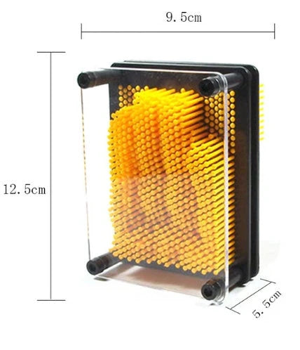 Customizable 3D Sculpture Frame - Create stunning 3D sculptures in seconds by pressing any object onto the array of pins