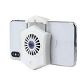 Black and white mobile phone radiator cooling fan with USB interface for game consoles