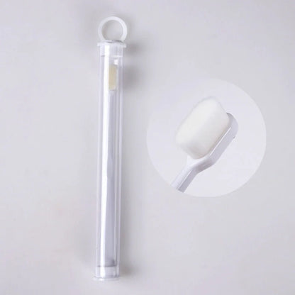 Ultra-fine nylon toothbrush with super soft 2.3cm bristles for sensitive gums