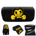 Canvas cartoon pencil case 20x9x6.5 cm student pen holder with colour options