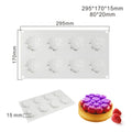 Round silicone cake mould with bubble tower pattern for baking and desserts