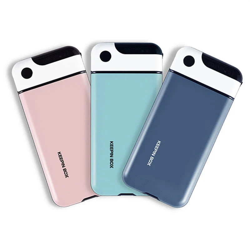 Keepin Box Mobile Phone Timing Box in Sakura Pink, Navy Blue, and Matcha Green