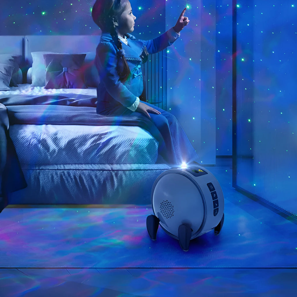 Dream Starry Sky Projector HD laser projection lamp with USB cable, compact ABS PC housing, 12.8x11.5x13.3cm