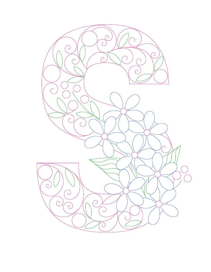 Paper Filigree Painting Kit - Letters for creative art projects