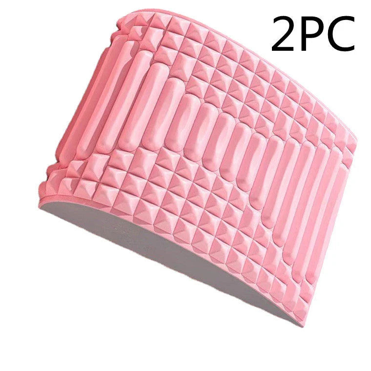 Premium back stretcher pillow for neck and lumbar support, relieving pain and improving posture.