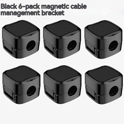 Magnetic cable clips for under desk cable management, adjustable cord holders to organize wires and keep workspace tidy