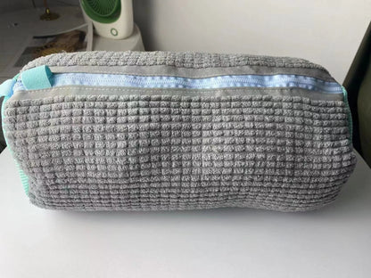 Reusable shoe wash bag with auto-lock zipper for washing machine cleaning